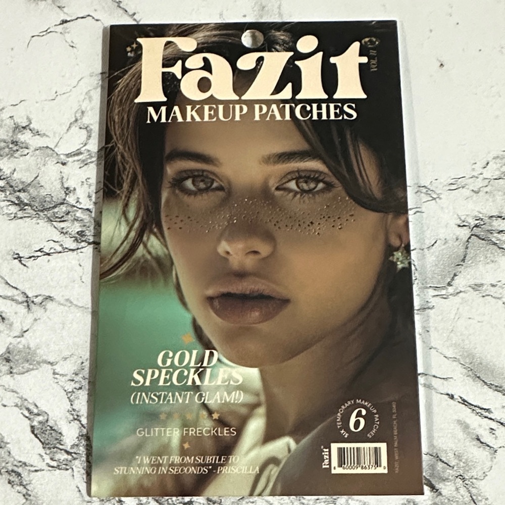 Fazit Gold Glitter Freckle Makeup Patches - Picture 8 of 11